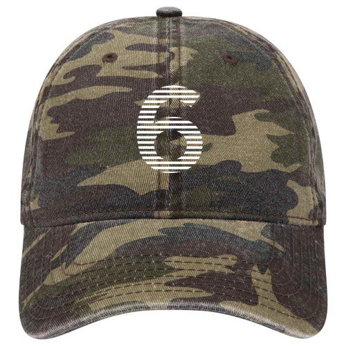 custom design of Camouflage garment washed cotton twill low profile pro style caps