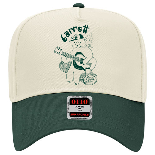 custom design of OTTO Cap 31-069 - Cotton Blend Twill 5-Panel Mid Profile Baseball Cap