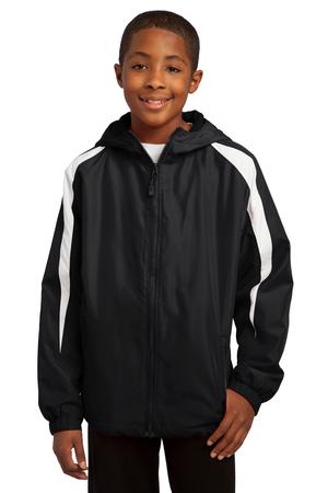 Sport-Tek® YST81 Youth Fleece-Lined Colorblock Jacket