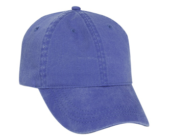 OTTO Cap 18-202 - Garment Washed Pigment Dyed Cotton Twill 6 Panel Low Profile Dad Hat