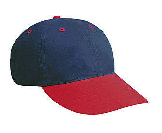 Brushed cotton twill OTTO Sport two tone color six panel low profile pro style caps