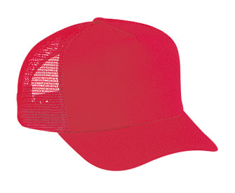 OTTO Cap 32-285 - 5-Panel Mid-Profile Cotton Blend Twill Trucker Hat