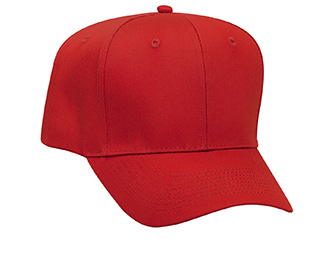 Promo cotton twill solid color six panel pro style caps