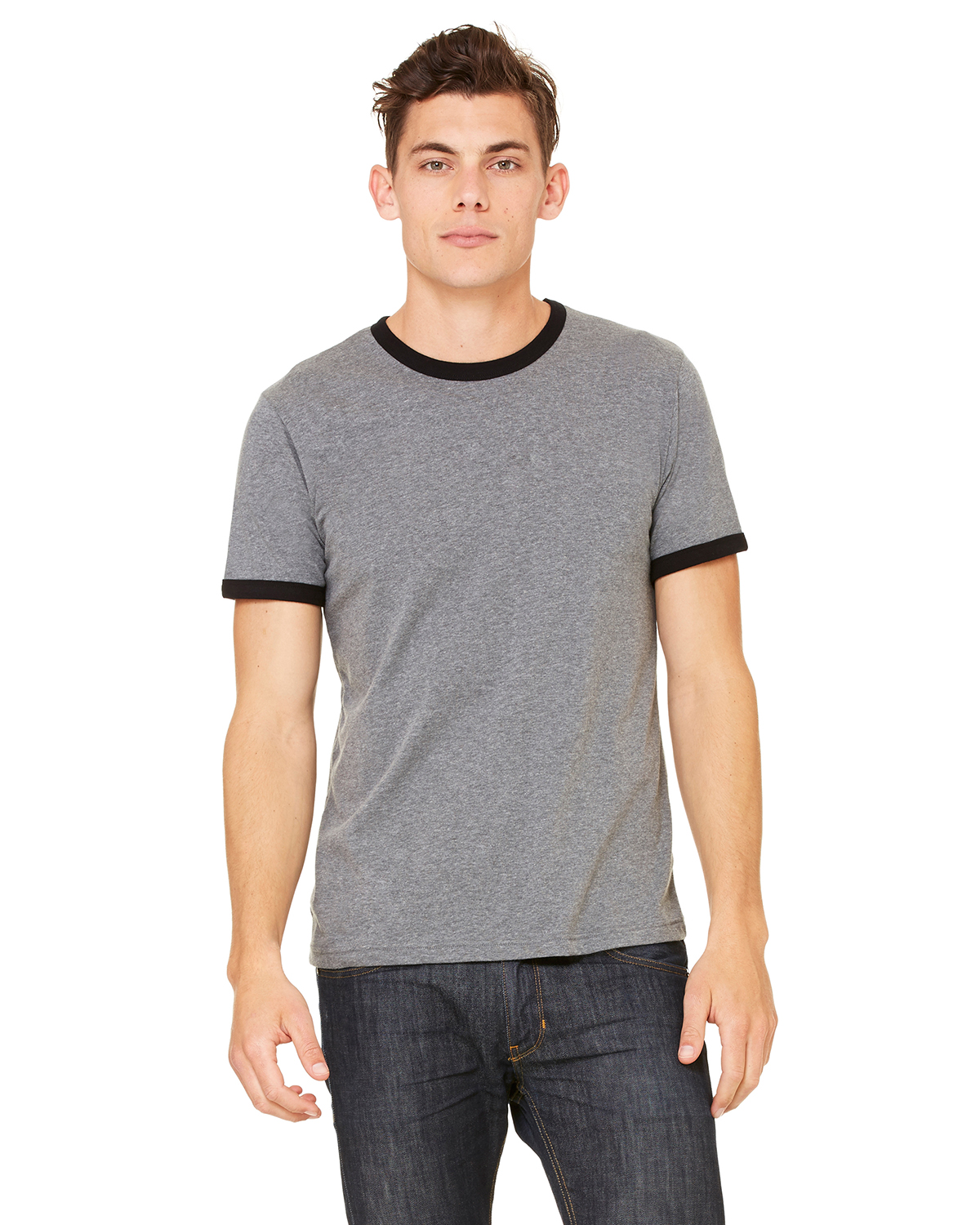 Bayside 3055 Union Made Long Sleeve T-Shirt with a Pocket