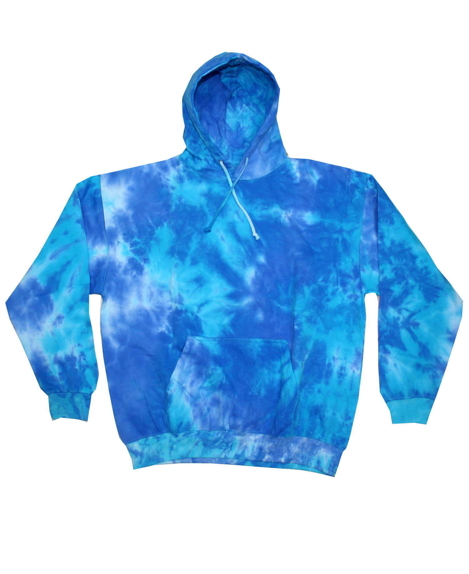 Colortone - T969R Youth Blue Mix Tie Dye Pullover Hoodie
