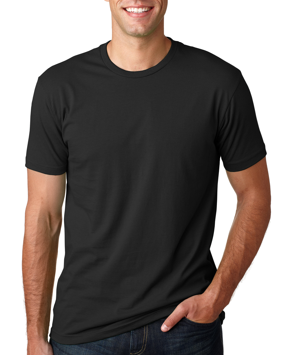 Next Level 3600 Unisex Cotton T Shirt - Black - Xs