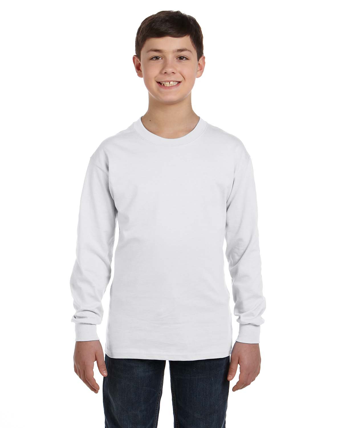 Hanes 5546 - Authentic Youth Long Sleeve T-Shirt