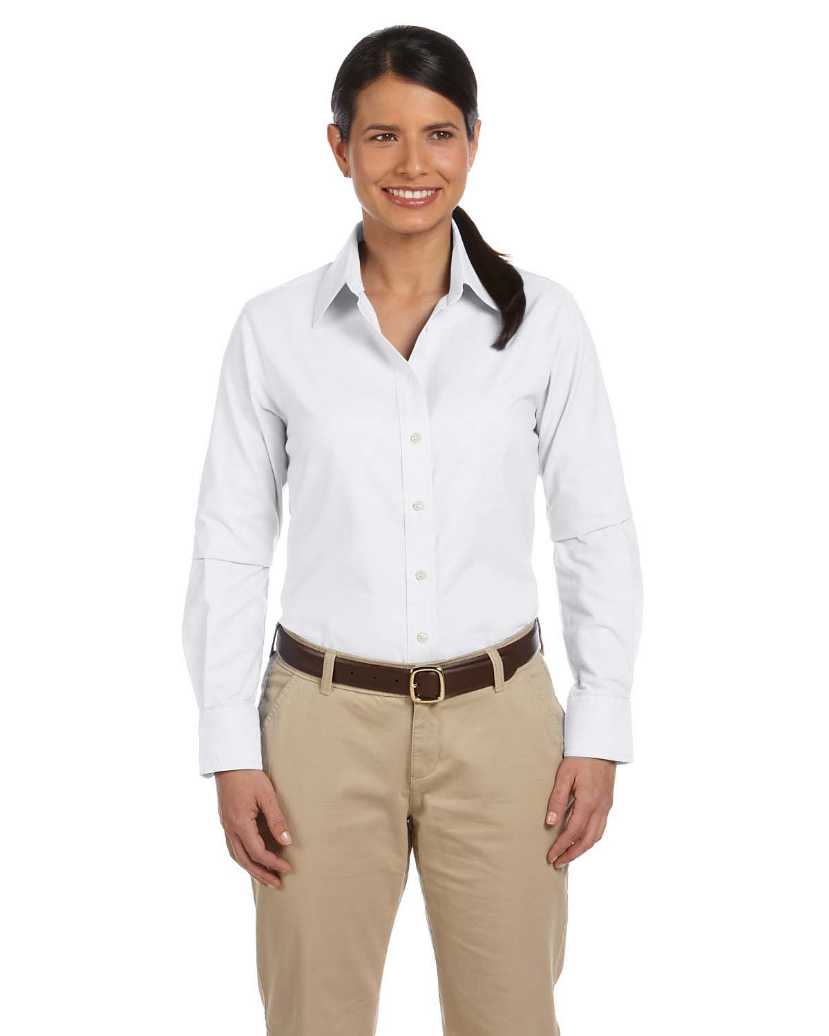 Harriton M600W  Women's Oxford with Stain Release