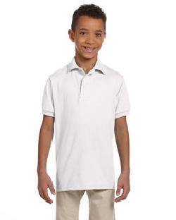 Jerzees 437Y  Youth 5.6 oz., 50/50 Jersey Polo with SpotShield