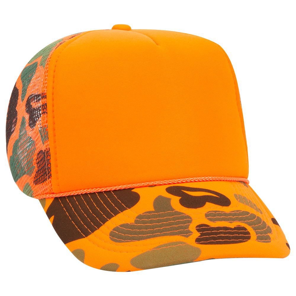 Nissun CSC - Foam Trucker Camo Hat, 5-Panel Camouflage Cap – The