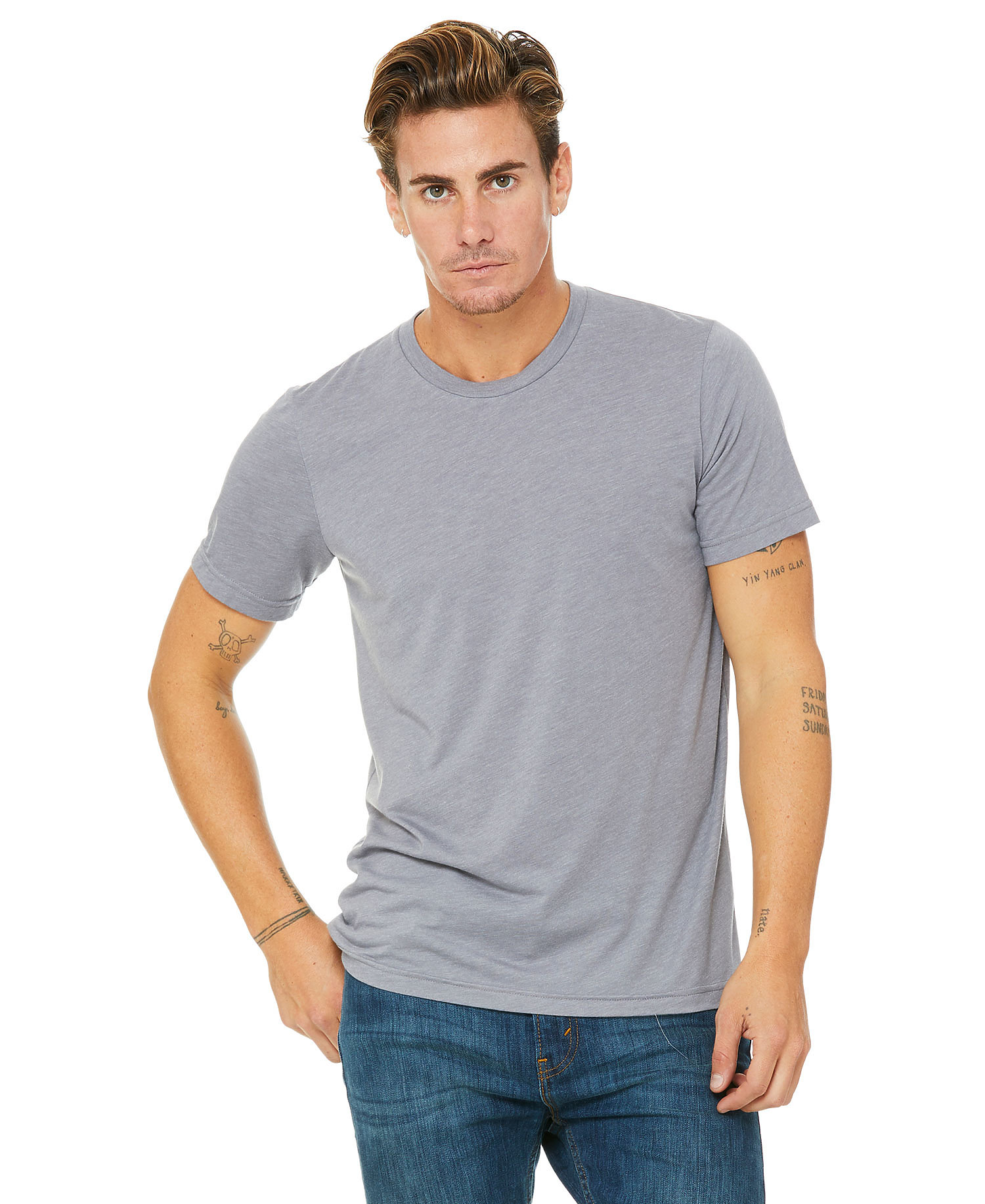 Canvas 3413 Howard Tri-blend Short Sleeve T-Shirt $7.04