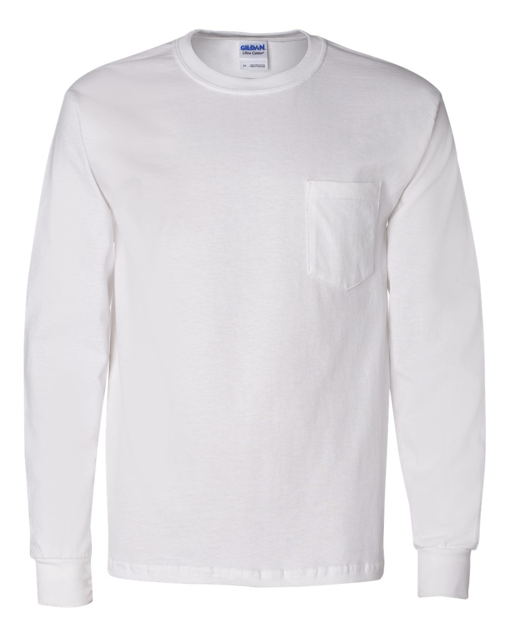 Gildan 2410 Ultra Cotton Long Sleeve T-Shirt with a Pocket