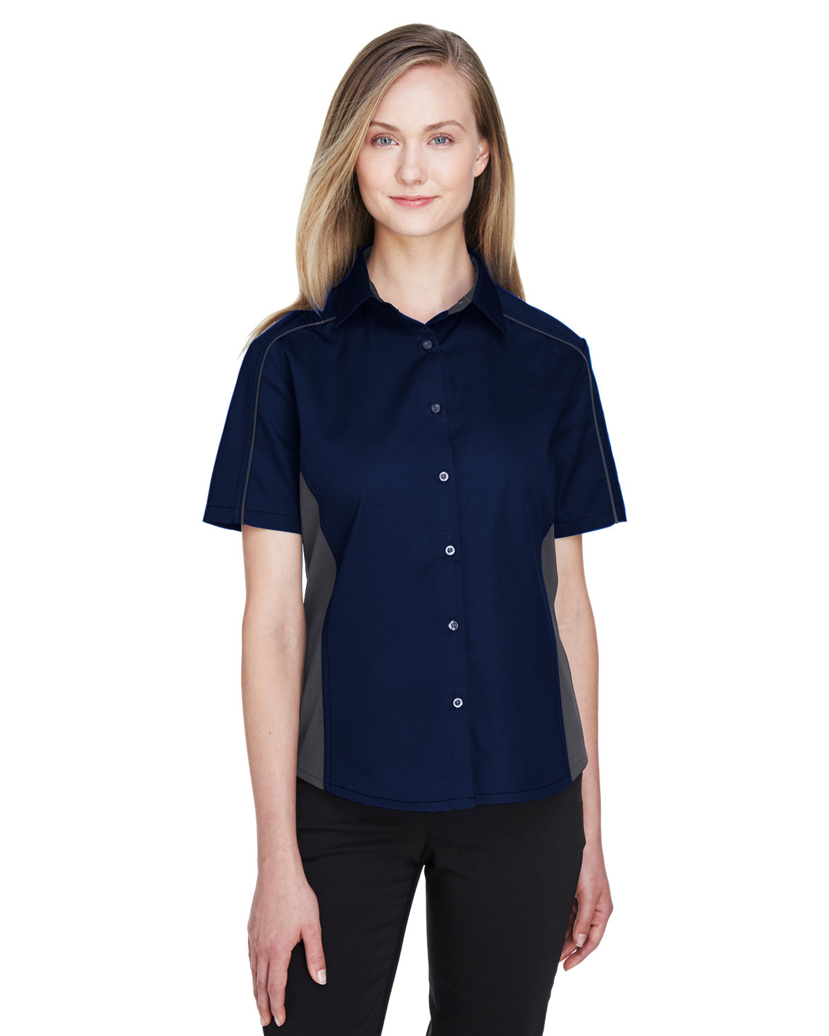 North End 77042 - Ladies' Fuse Colorblock Twill Shirt