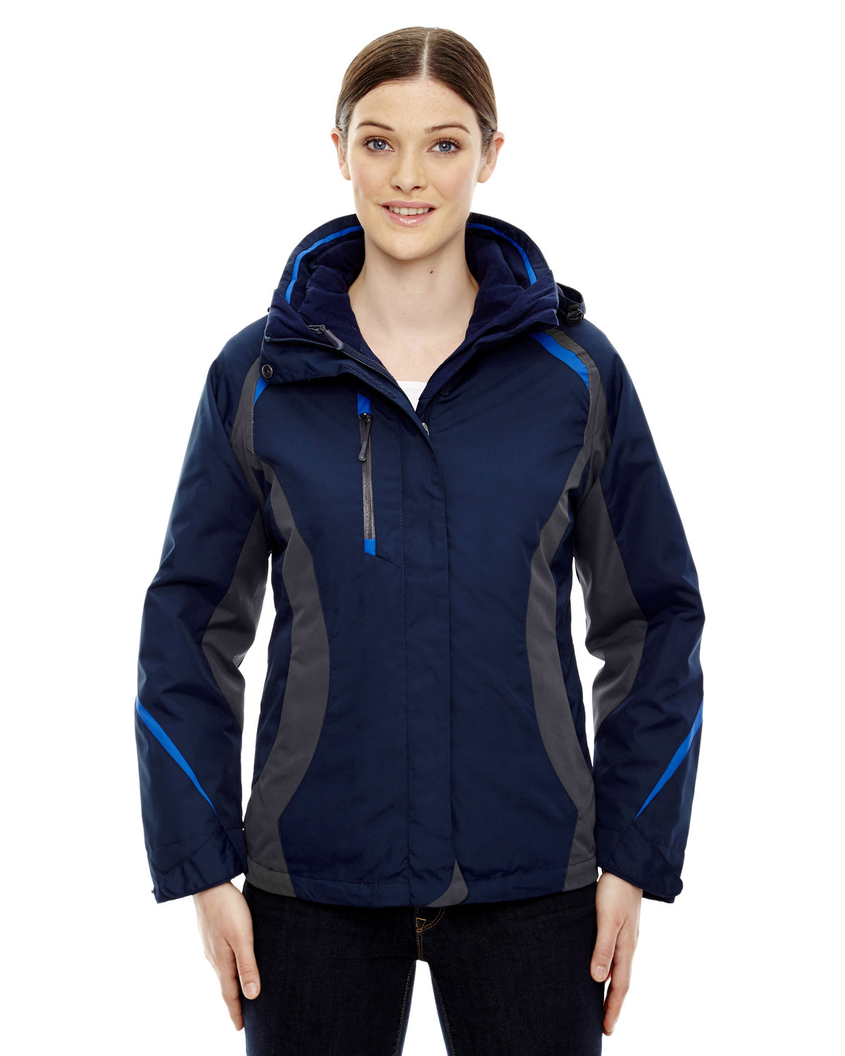 North End 78195 - Ladies' Height 3-In-1 Jacket With Insulated Liner