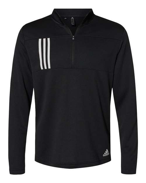 Adidas A482 - 3-Stripes Double Knit Quarter-Zip Pullover