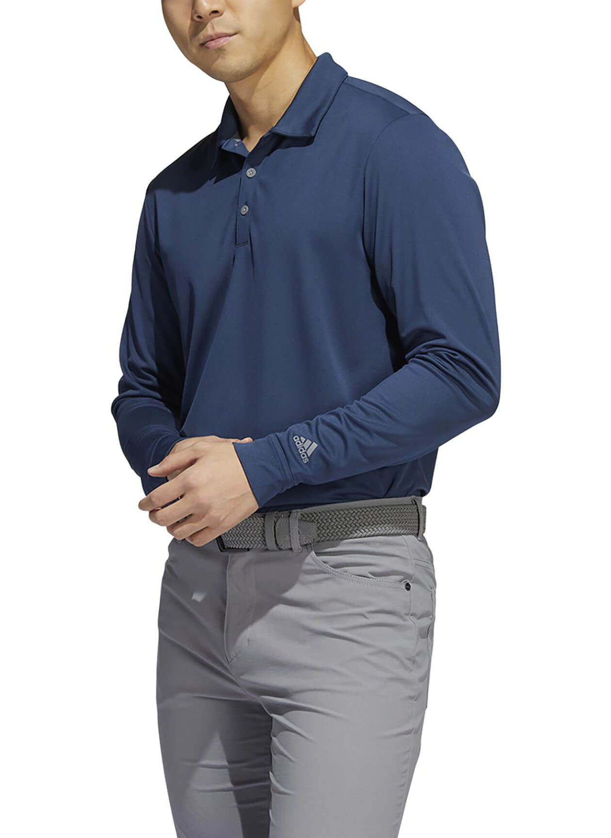 Adidas AD106 - Men's Primegreen Long-Sleeve Polo