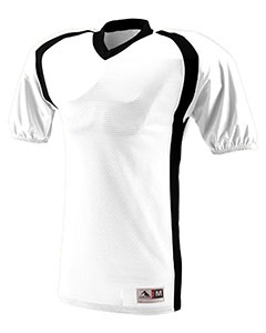 Augusta Drop Ship 9530 - Adult Polyester Diamond Mesh V Neck Jersey with Contrast Side Inserts
