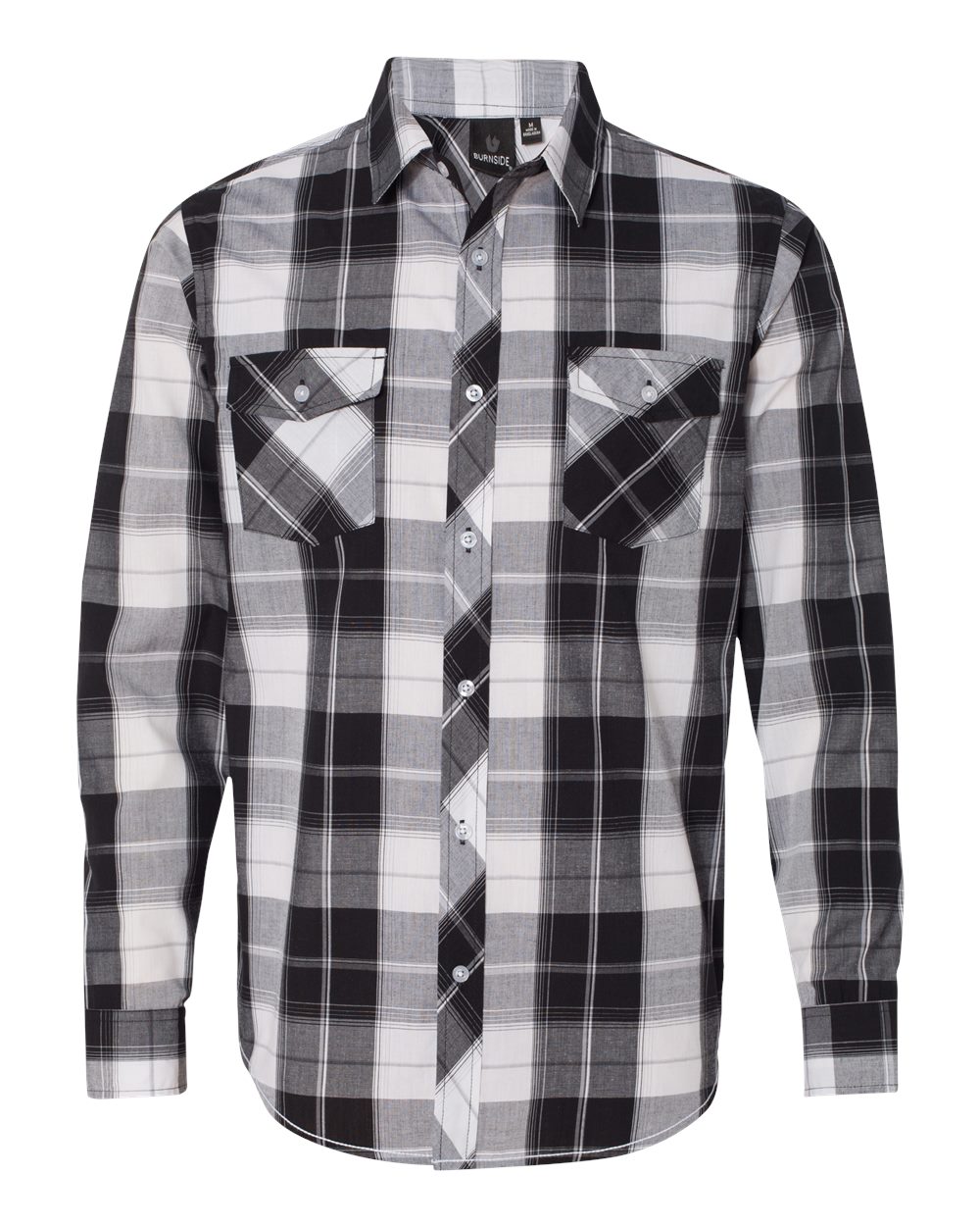 Burnside 8202 Drop Ship - Men's Long-Sleeve Plaid Pattern Woven Shirt