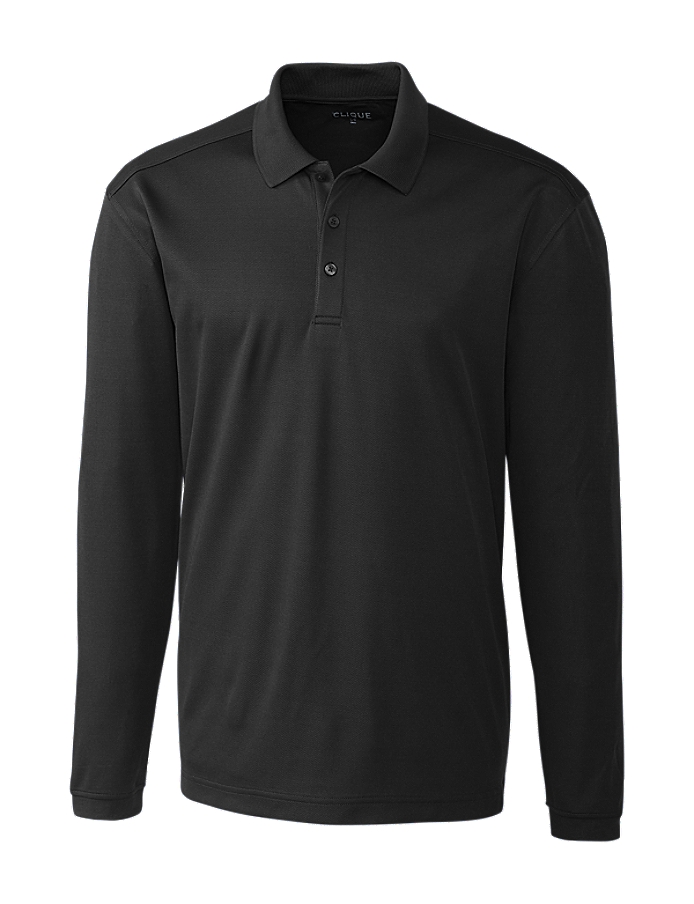 CUTTER & BUCK MQK00077 - Clique Spin Eco Performance Pique Long Sleeve Mens Polo