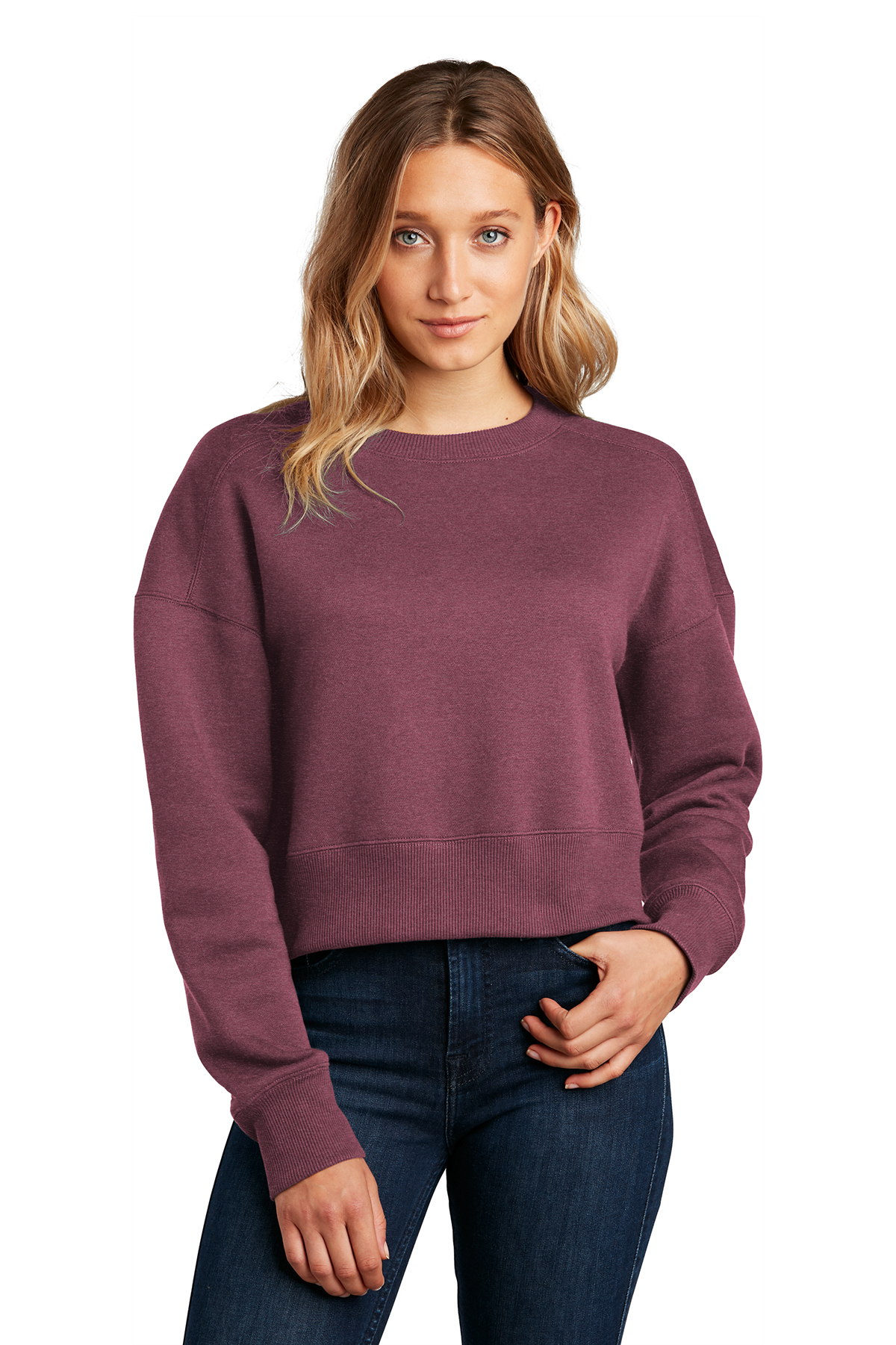 District ® DT1105 - Women's Perfect Weight ® Fleece Cropped Crew