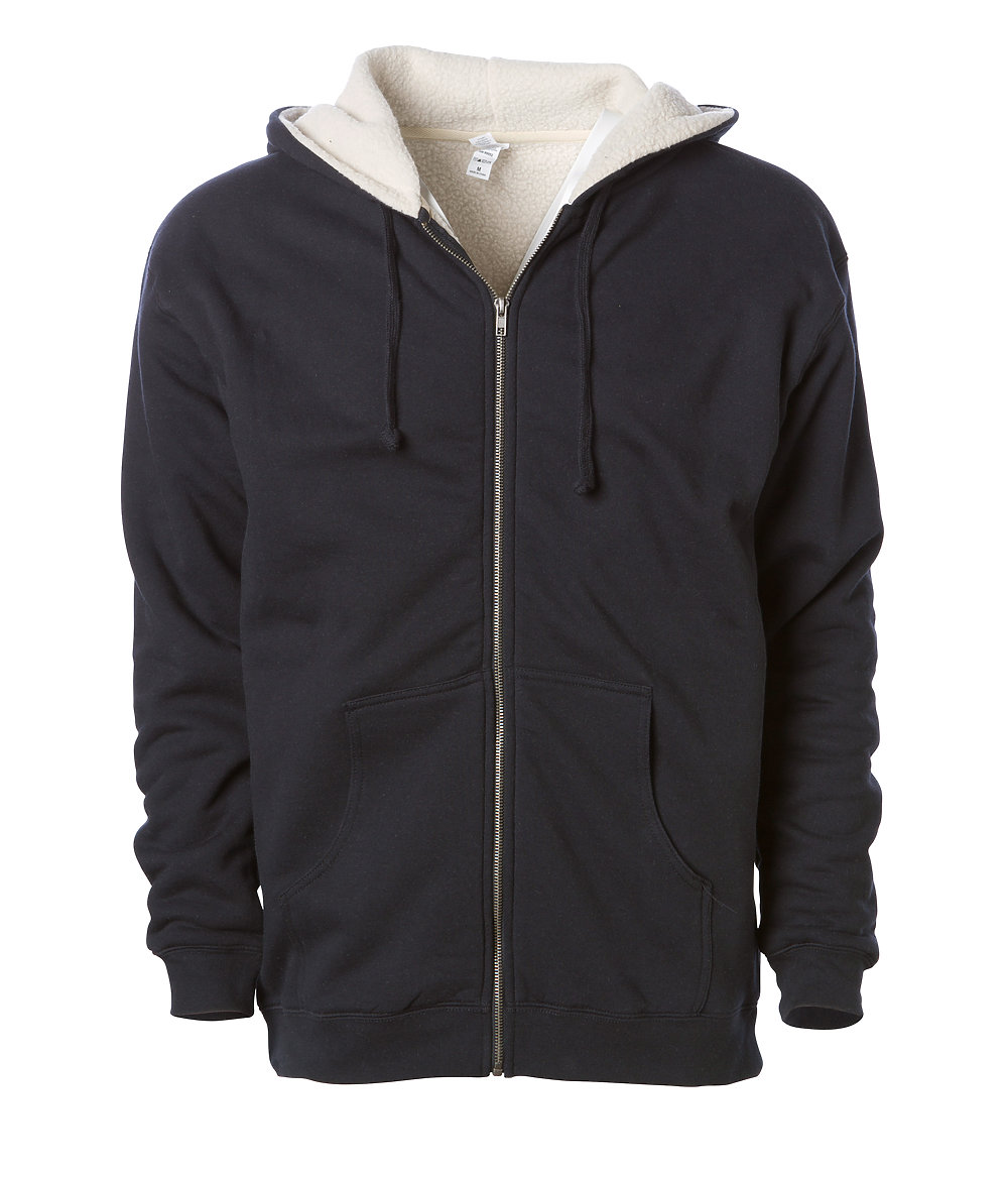 Independent Trading Co. EXP40SHZ - Sherpa Lined Zip Hooded Sweatshirt
