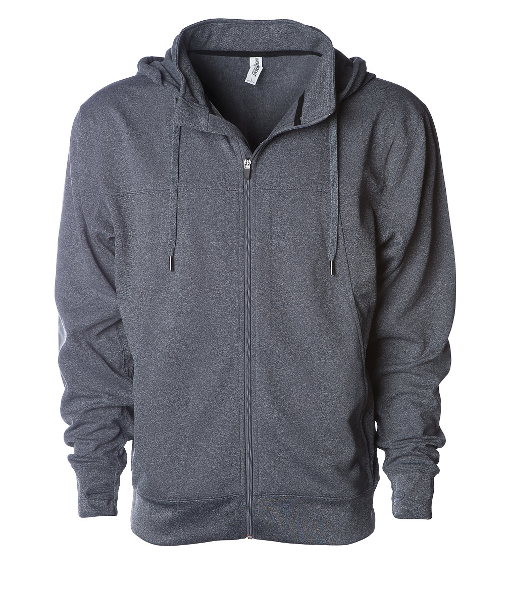Independent Trading Co. EXP80PTZ - Poly-Tech Zip Hooded Sweatshirt