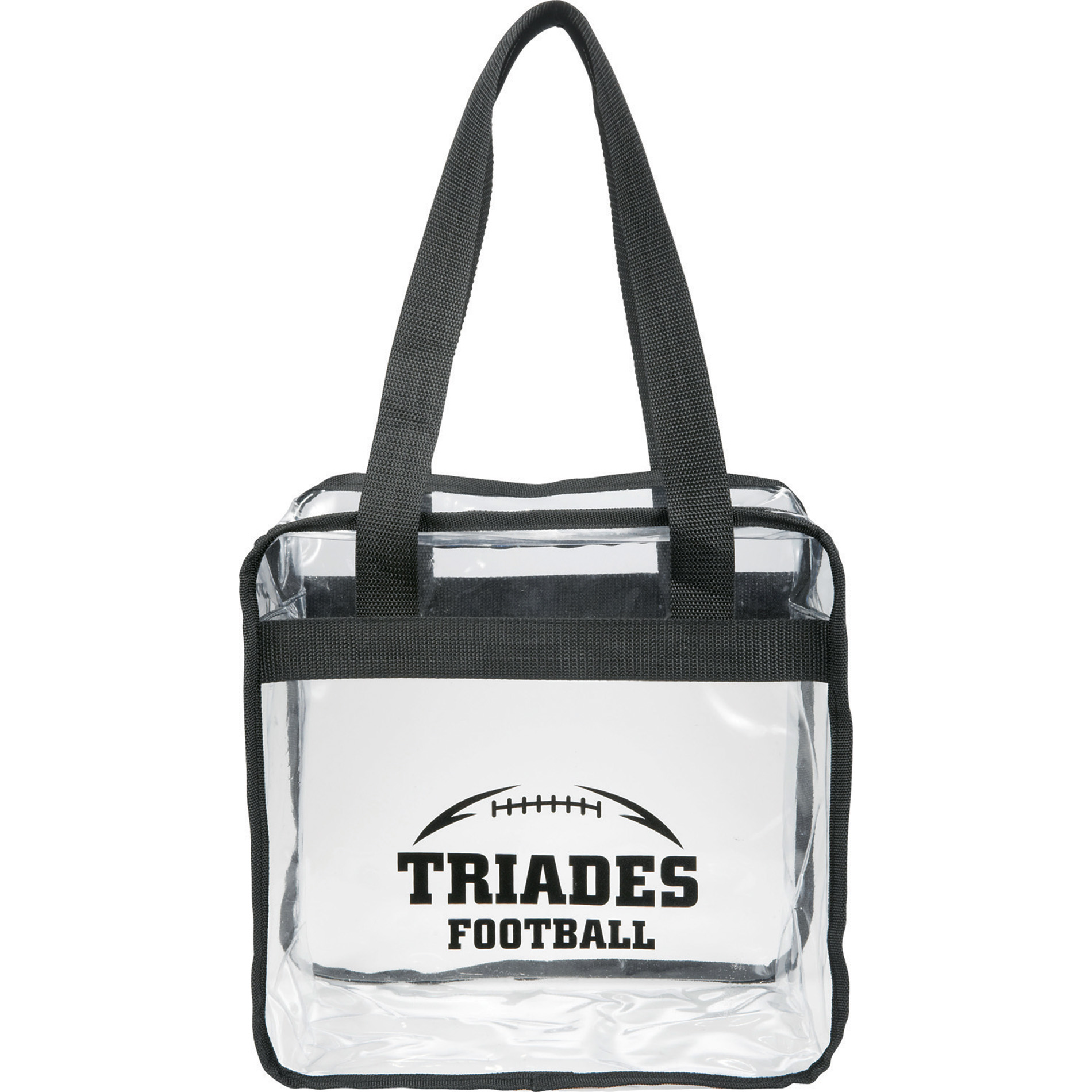 LEEDS 2301-42 - Game Day Clear Zippered Safety Tote