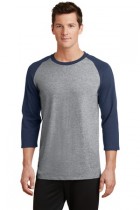 Port & Company® PC55RS - 50/50 Cotton/Poly 3/4-Sleeve Raglan T-Shirt