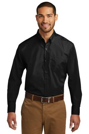 Port Authority TW100 - Men's Tall Long Sleeve Carefree Poplin Shirt