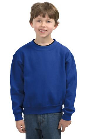 Gildan 18000B Heavy Blend Youth Crewneck Sweatshirt.