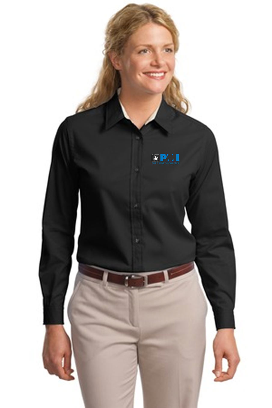 custom design of Port Authority® L608 Ladies Long Sleeve Easy Care Shirt