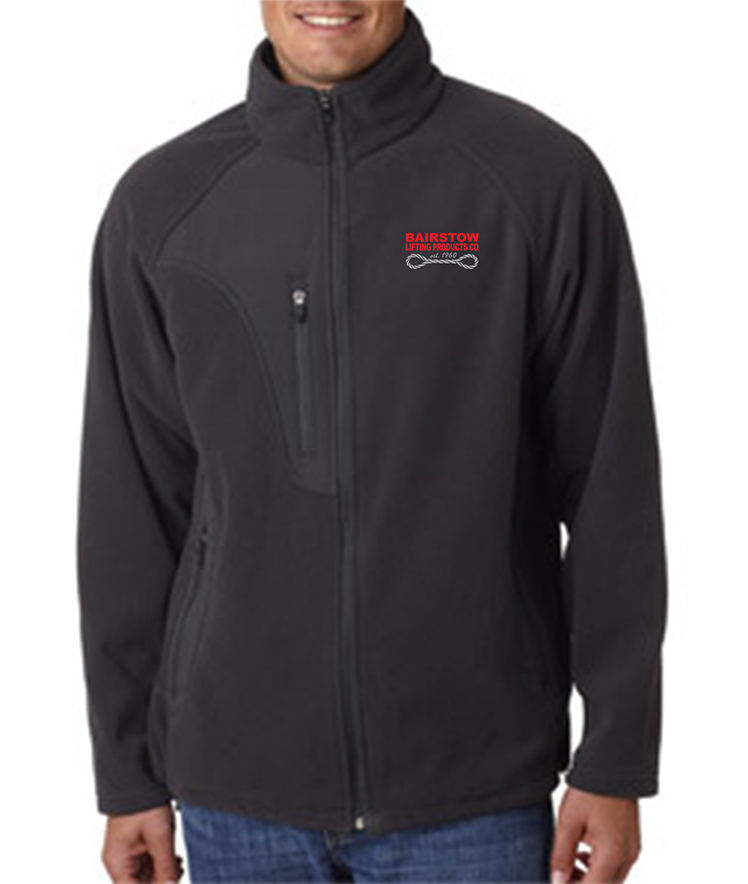 custom design of Ultra Club 8495 - Adult Full-Zip Micro-Fleece Jacket with Pocket