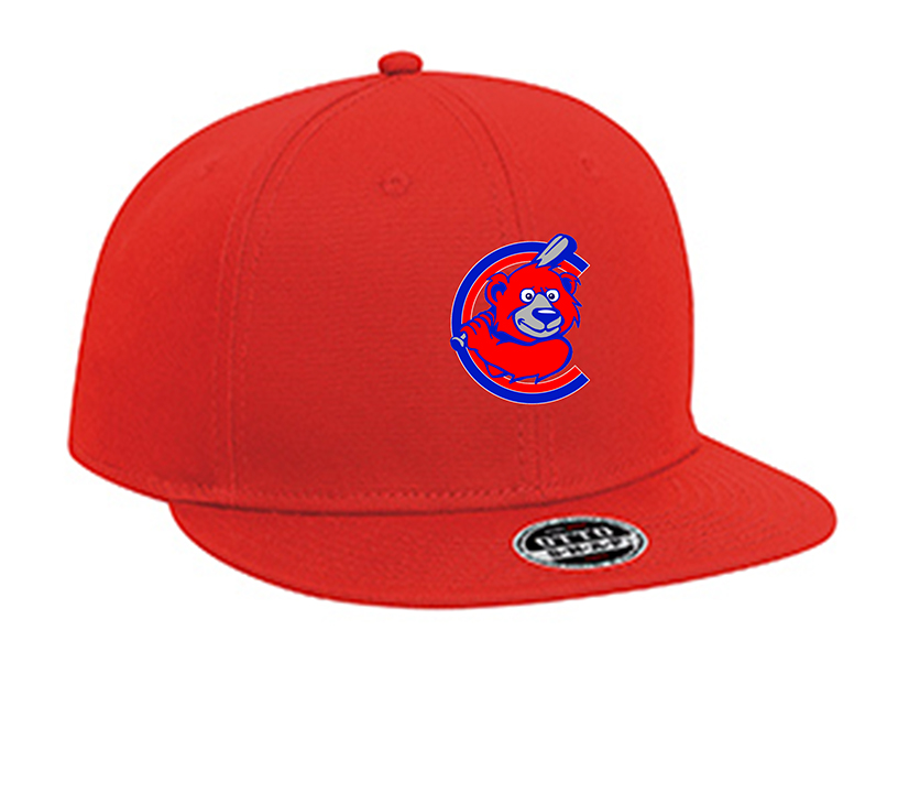 custom design of Youth superior cotton twill flat visor snapback solid color six panel pro style caps